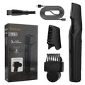 Resuxi New Men's Electric Body Hair Trimmer Multi Functional 3 in 1 Hair Clipper Shaver Set IPX5 Full Body Water Wash Clipper
