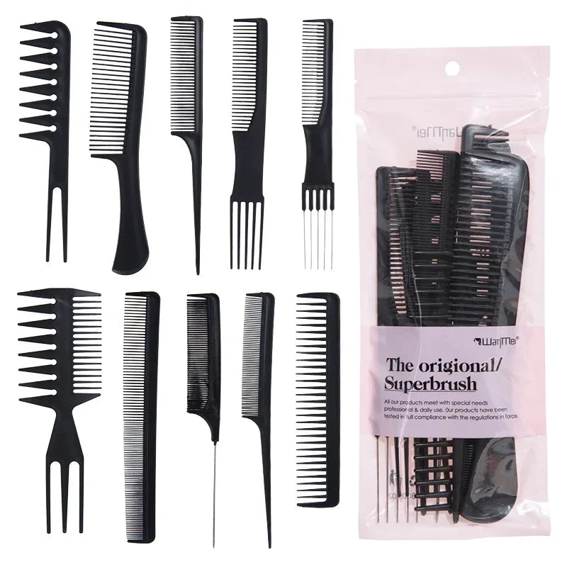 WANMEI Salon Barber Cloak Set Barber Stylist Cloak with Adjustable Buckle Neck Dust Removal Brush and Comb Barber Shop Tool