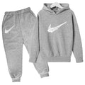 New Children's Sports Hooded Sweatshirt - Brand's Trendy Casual Hooded Top and Pants Set Suitable for Boys and Girls Aged 3 To13