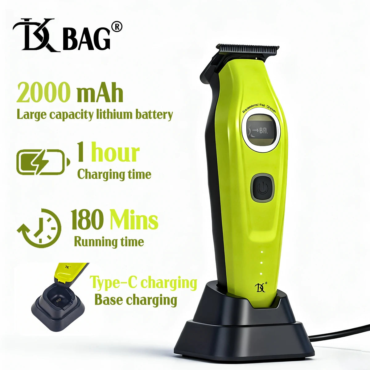BRDCLIP Professional External Rotor R1 7000-7500-8000RPM Hair Clipper Barber Kit Brushless Motor DK Trimmer Shaver 609 10000RPM