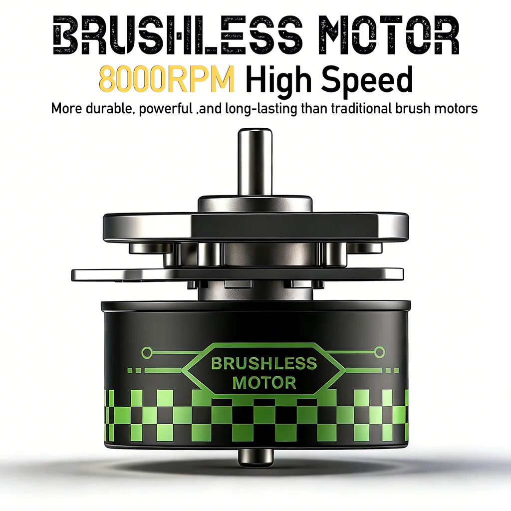 Shaver 10000RPM Barber Professional BRDCLIPR 6000RPM-8000RPM Hair Clipper Outer-Rotor Brushless Motor Detachable Blade Trimmer