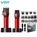 VGR Hair Trimmer Electric Hair Clipper Rechargeable Hair Cutting Machine DLC Coated Blades 9000 RPM Trimmer for Men V-001 V-977