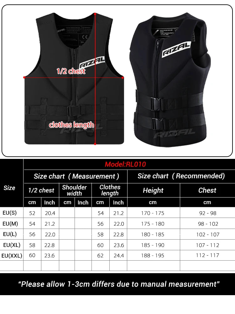 Life Vest Adults Surf Vest Kayak Wakeboard Motorboats Raft Rescue Boat Ski Water Sports Swimming Drifting Rescue Life Jacket