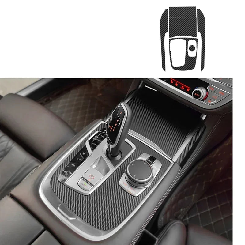Carbon Fiber for BMW 7 Series 730 740 750 760 2016-2022 Car Film Interior Sticker Center Console Gear Dashboard Air Door Panel