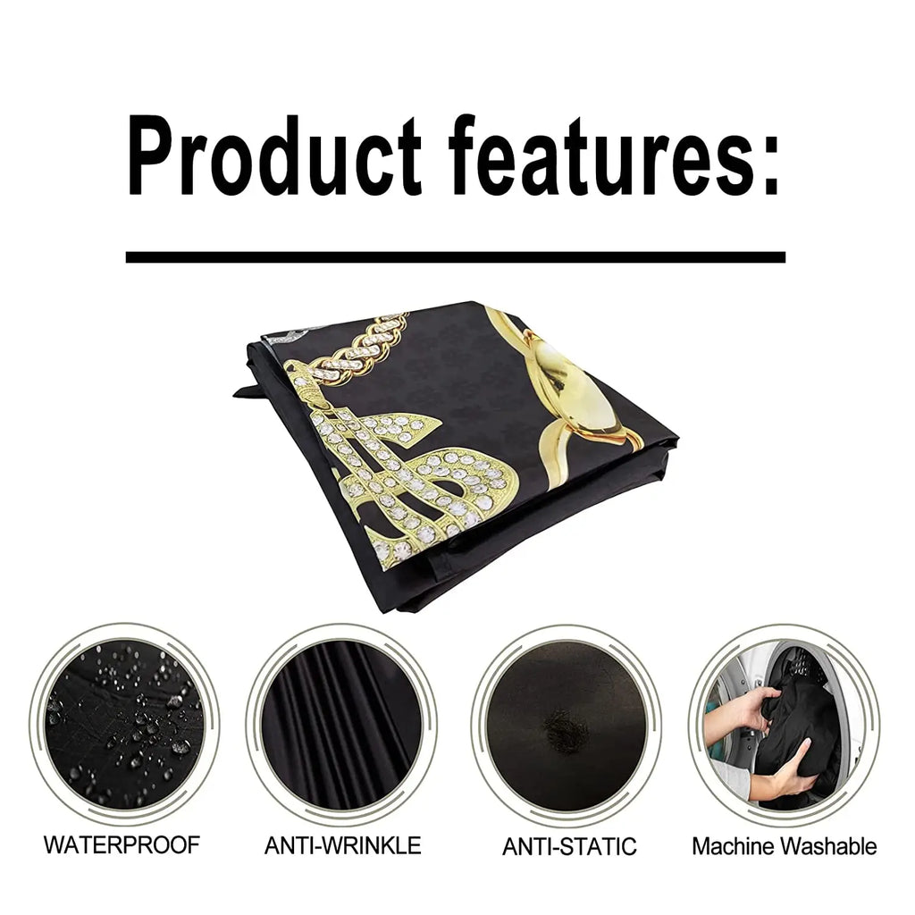 Snap Neckline Hairdressing Apron Waterproof Hairdresser Gown Barber Fashion Pattern Haircut Cloth Antistatic Hairstyling Capes