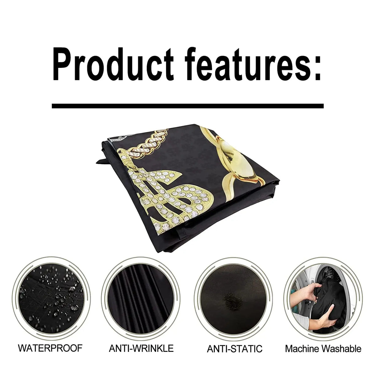 Snap Neckline Hairdressing Apron Waterproof Hairdresser Gown Barber Fashion Pattern Haircut Cloth Antistatic Hairstyling Capes