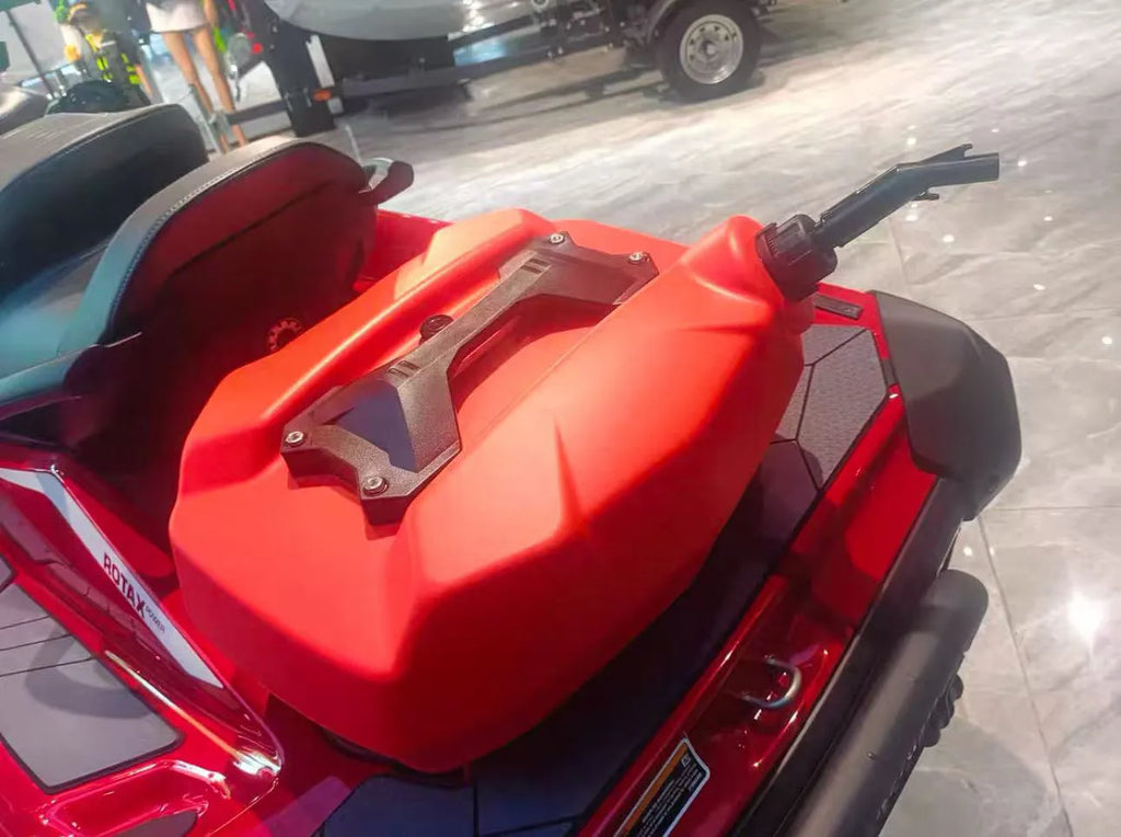 29L Watercraft Auxiliary Spare Fuel Tank Quick‑Connect Outlet Snap‑On External Oil Storage Container For Jet Ski