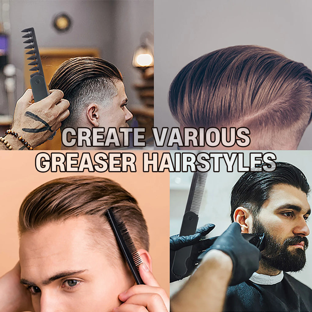 New 1/2/3 in 1 Pocket Folding Combs Plastic Wide Tooth Oil Head Comb Beard Combing Barber Clipper Comb Salon Hair Styling Tools