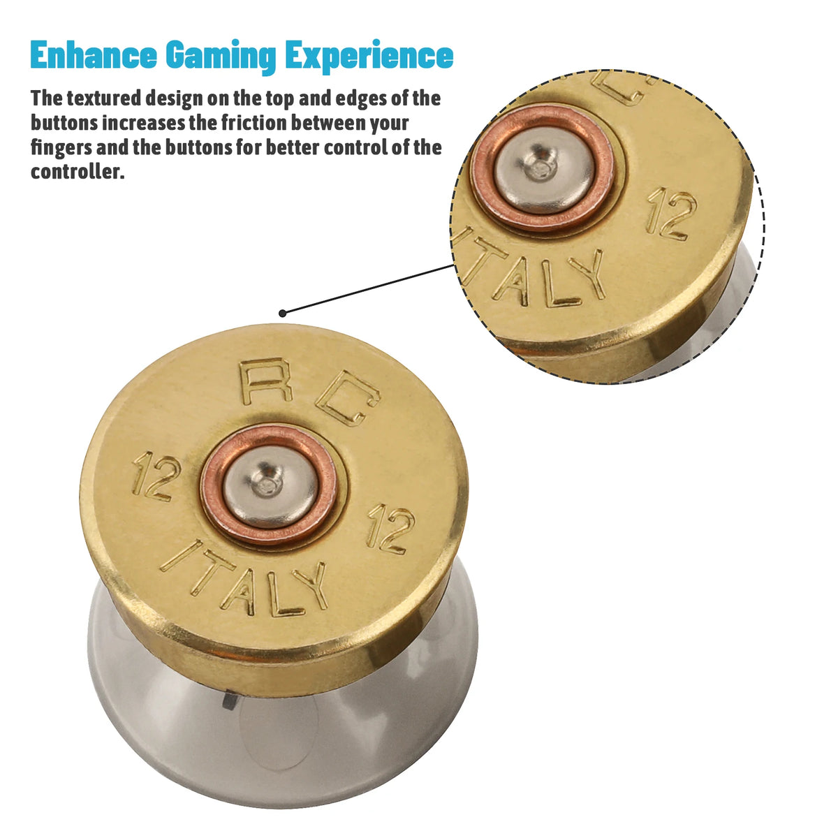 Replacement DIY Button for PS5 Controller Thumb Sticks Analog Grip Bullet Buttons Repair Kits for PS5 Buttons Accessories