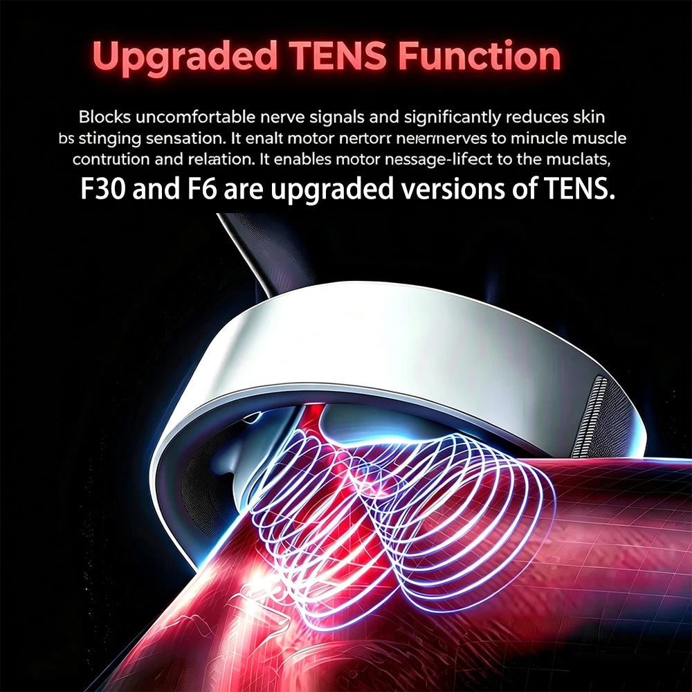 TENS Pulse Back Neck Massage Wireless Smart Sholder Cervical Massager Heating Muscle Punch Beating Care Device