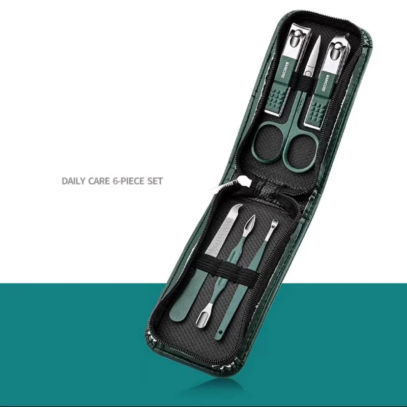 Nail Scissors Set Household High End Mens And Womens Special Nail Clippers  6 Piece Portable Household