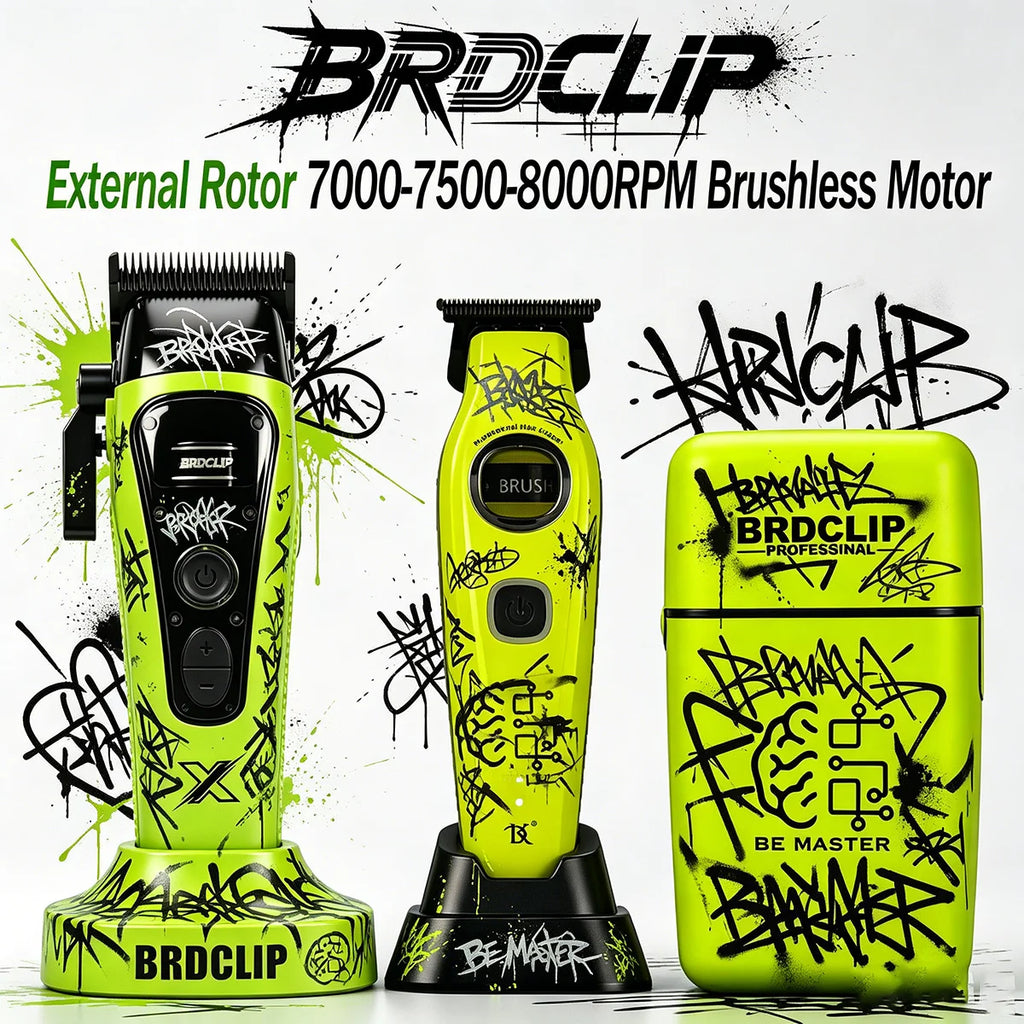 BRDCLIP Professional External Rotor R1 7000-7500-8000RPM Hair Clipper Barber Kit Brushless Motor DK Trimmer Shaver 609 10000RPM