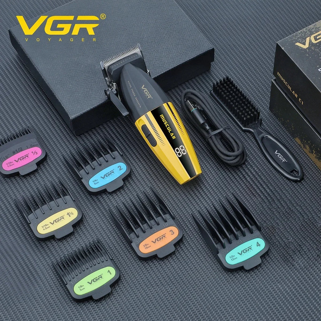 VGR Professional Hair Clippers 9000 RPM Hair care appliance Adjustable 4 IN 1 DLC Blade Luxury Clipper for Men V-285 V-285 S4