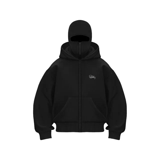 2025 New Hoodie Mens Loose Hooded Zipper Jacket Gothic Star Fashion Punk Y2k Hip Hop Harajuku Clothing Men Sweatshirts Oversized