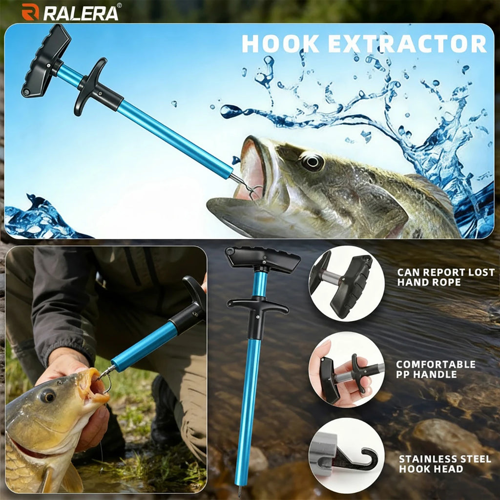 RALERA Complete Fishing Tool Set: Pliers, Fish Gripper, Hook Remover, Shears, Towel & Portable Carry Bag for All Anglers
