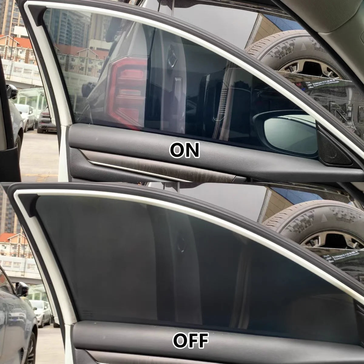 TINTWAVE 12V Electric Window Tint for Car PDLC Smart Film Privacy Glass with Remote Control Auto Dimming