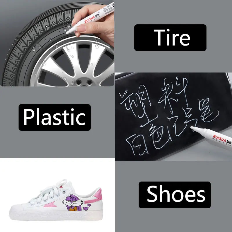 1/3/5 Pcs White Marker Pens set