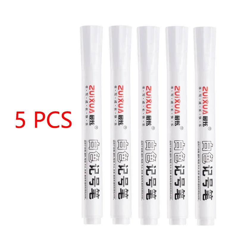 1/3/5 Pcs White Marker Pens set