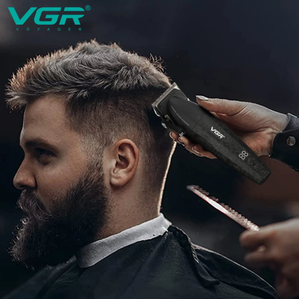 VGR Hair Trimmers Professional Clippers 9000 RPM Hair Clipper Electric Haircut Machine Rechargeable Hair Trimmer for Men V-640