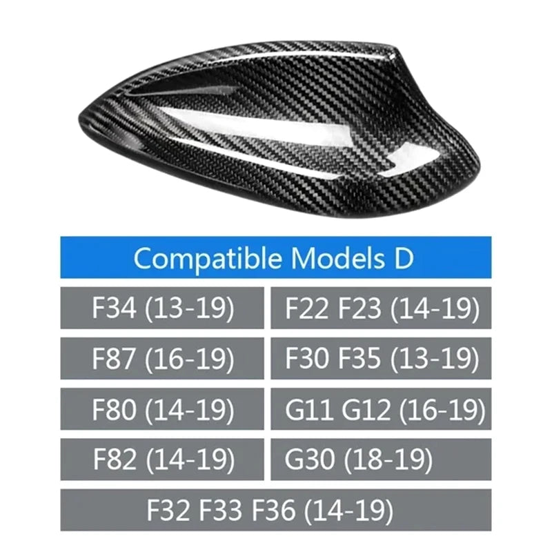 Shark Fin Fish Fin Antenna Cover for BMW F10 F11 F22 F30 F34 F80 F87 F32 F36 F82 F01 G11 G20 G12 G30 M5 2 3 4 5 7 M2 M3 M4 M5