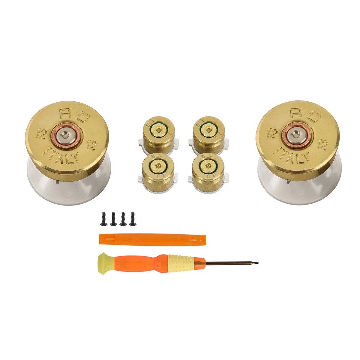 Replacement DIY Button for PS5 Controller Thumb Sticks Analog Grip Bullet Buttons Repair Kits for PS5 Buttons Accessories
