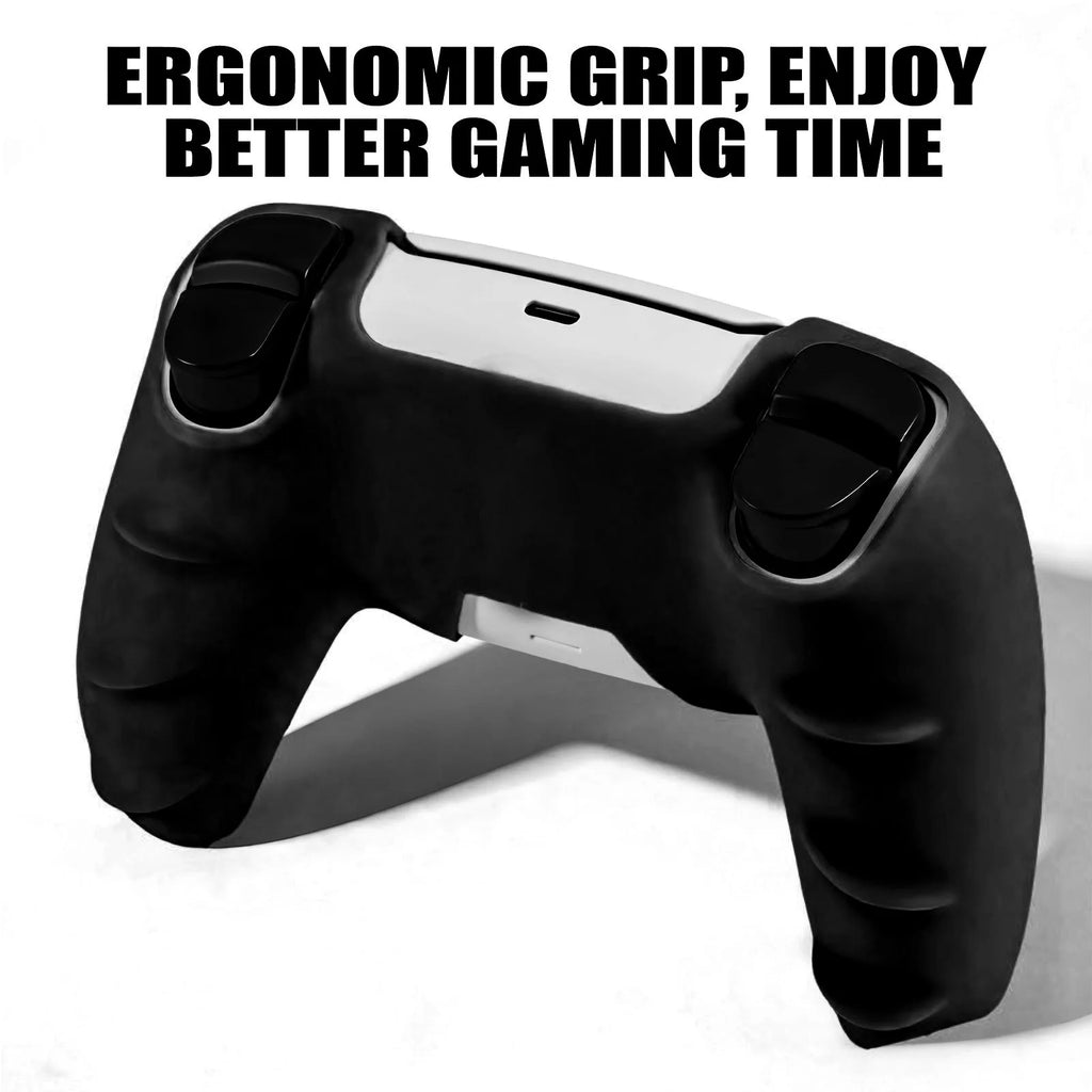 Spider Theme Soft Silicone Protective Case For PS5 Game Controller Cover Skin Gamepad Touchpad Stickers Thumb Stick Grip Cap Kit