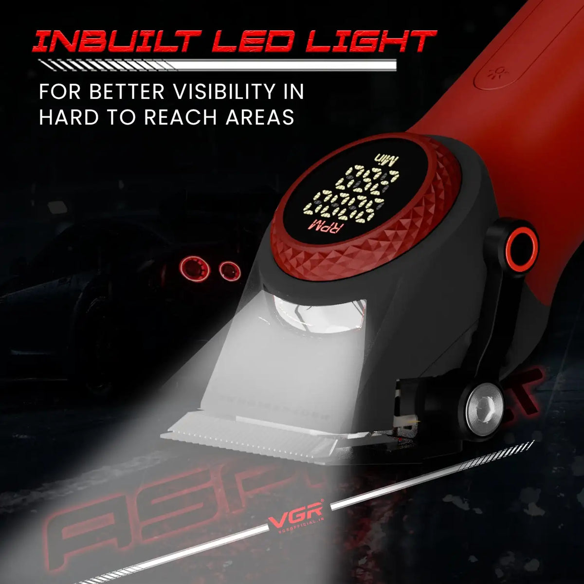 VGR Hair Trimmer Professional Shaver Razors Cordless Barber Clippers 9000 RPM Beard Trimmer Haircut Trimmer for Men V-001 V-377