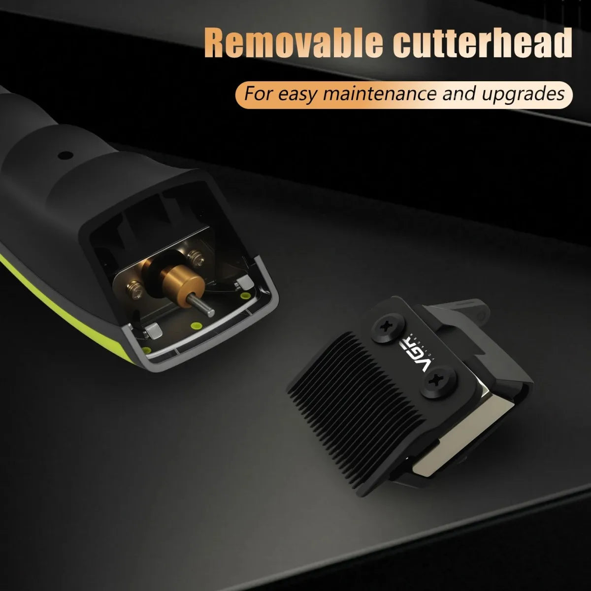 VGR Hair Trimmer Professional Barber Clippers External Rotor Motor Hair Clipper Cordless Charging Base Trimmer for Man V-880 S2