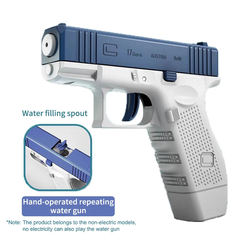 Electric Water Gun Rechargeable Automatic & Manual Spray Gun Capacity Range Up to 32 FT Range for Adults & Kids