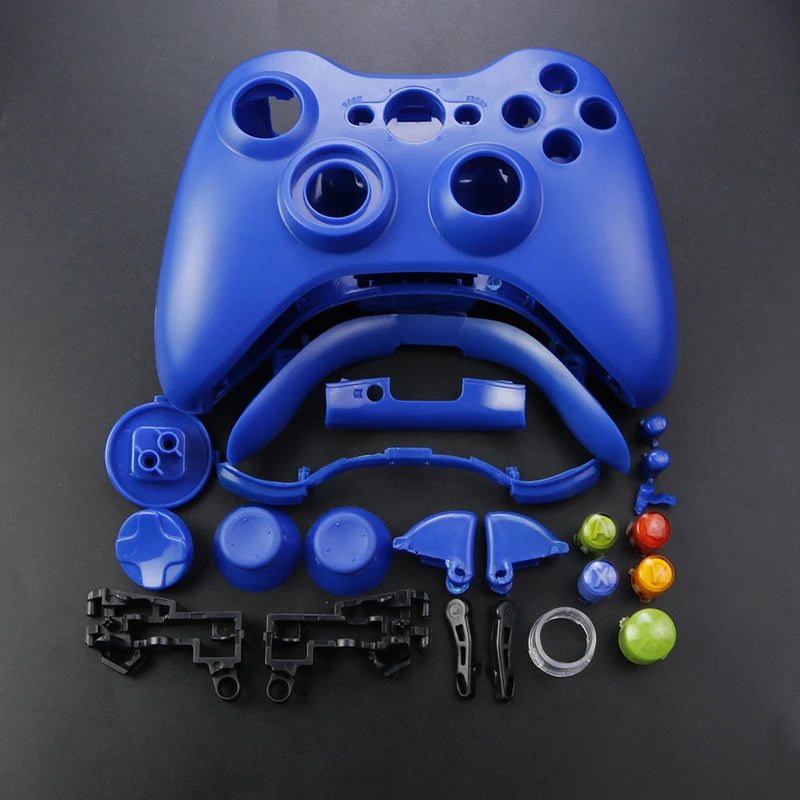 1Set For XBOX 360 Wireless Controller Full Case Gamepad Housing Shell Cover with Buttons Kits Analog Stick Bumper Accessories