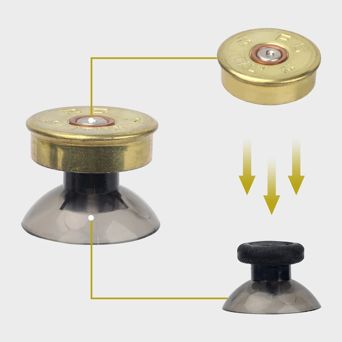 Replacement DIY Button for PS5 Controller Thumb Sticks Analog Grip Bullet Buttons Repair Kits for PS5 Buttons Accessories