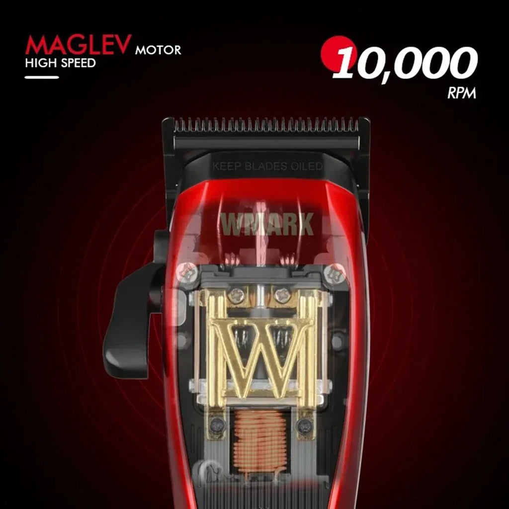 WMARK Professional Clippers DLC Blade Hair Trimmer Electric Shaver 10000RPM W-Maglev Motor Clipper for Men NG-X1 NG-XS1 NG-XT1