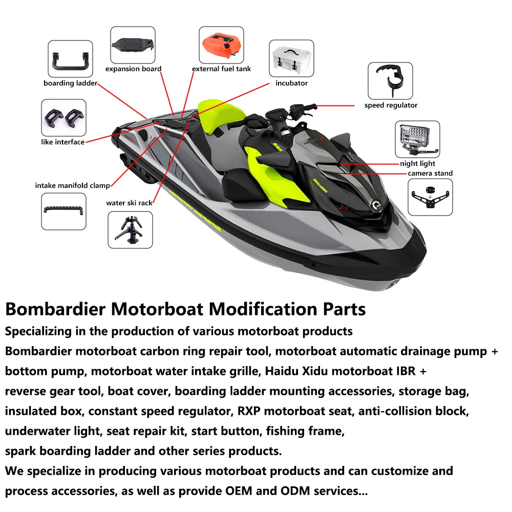Sea-Doo 295100835 Front Storage Bin Organizer OEM Replacement Bag for RXT RXT-X GTX Wake Pro Fish Pro – Breathable Mesh Storage