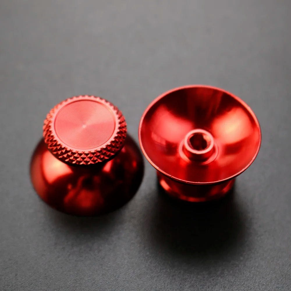 YUXI 2PCS Metal Analog Joystick Thumb Stick Grip Cap Replacement Parts for PS5 Controller Thumbstick Replacement