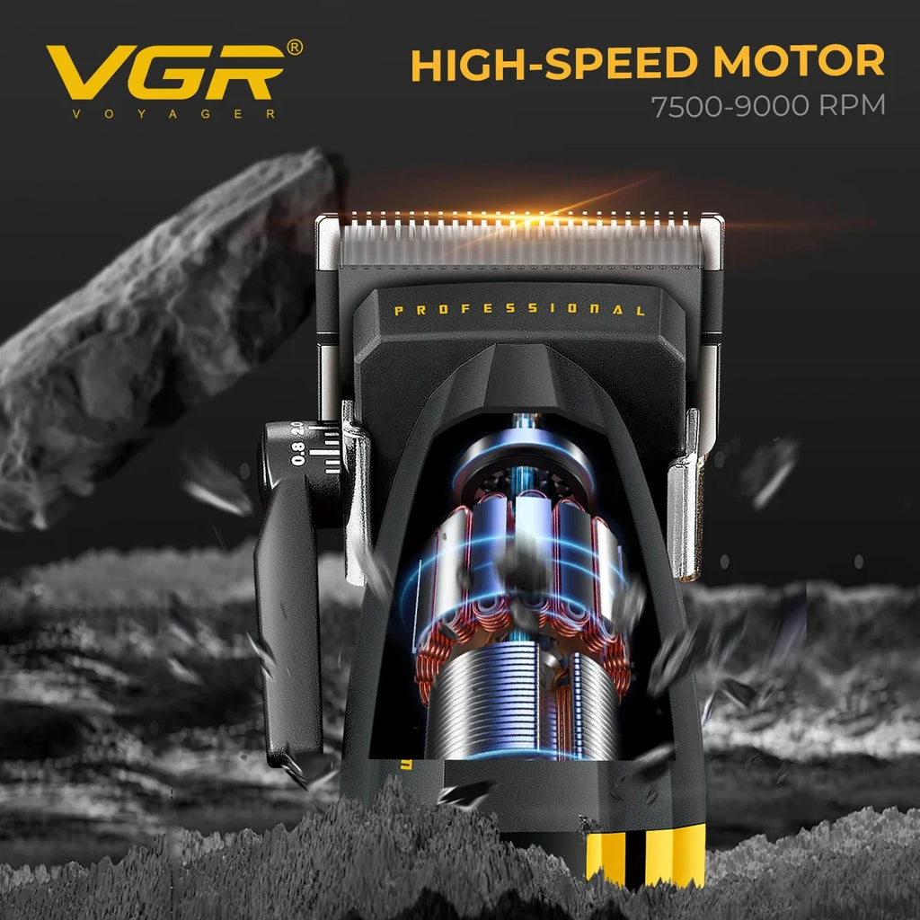 VGR Professional Hair Clippers 9000 RPM Hair care appliance Adjustable 4 IN 1 DLC Blade Luxury Clipper for Men V-285 V-285 S4