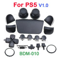 Full Set Gamepad Buttons For PS5 V1 V2 V3 BDM-010 020 030 For PS4 Pro JDS-040 Controller Rocker Cap D-pad Key Trigger Key