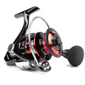 DEUKIO Spinning Fishing Reel 2000-7000 Metal Spool 12KG Max Drag CNC Handle Long Casting Freshwater Saltwater Lure Reel