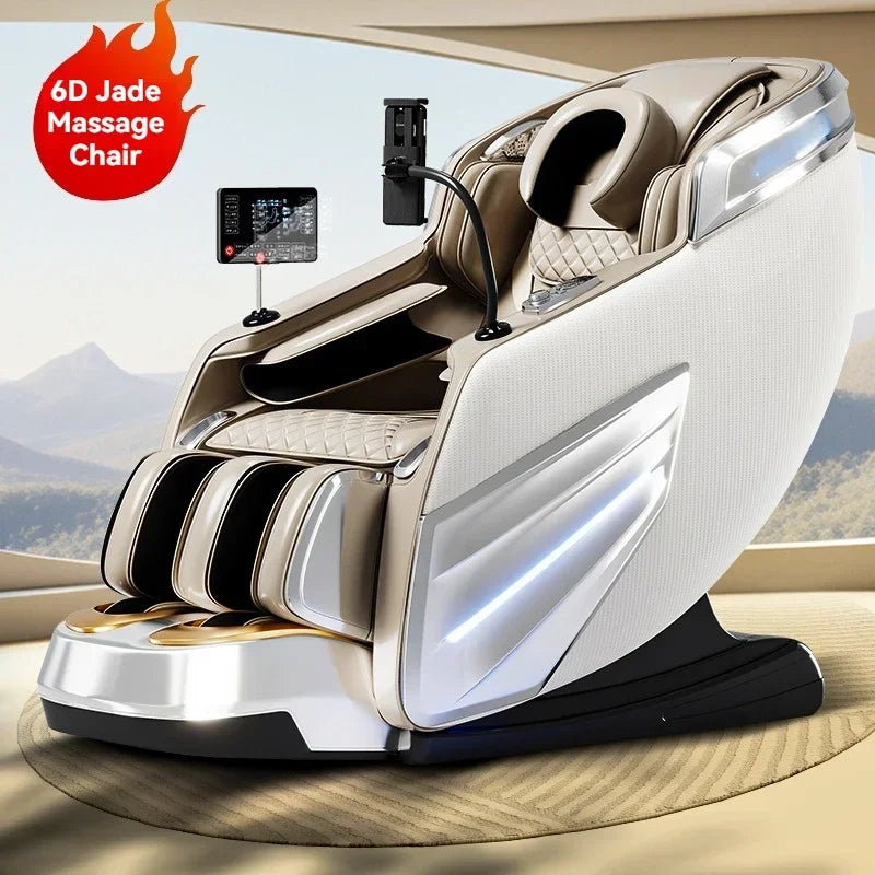 6D AUTO Massage Chair Full Body Massage Zero Gravity Relaxation Recliner with SL-Track Bluetooth Speaker and Heating Function