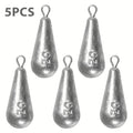 Fishing Weights Sinkers, 10 Sizes Teardrop-Shaped Fishing Lead Sinkers, Bass Casting Drop Shot Weights for Saltwater Freshwater