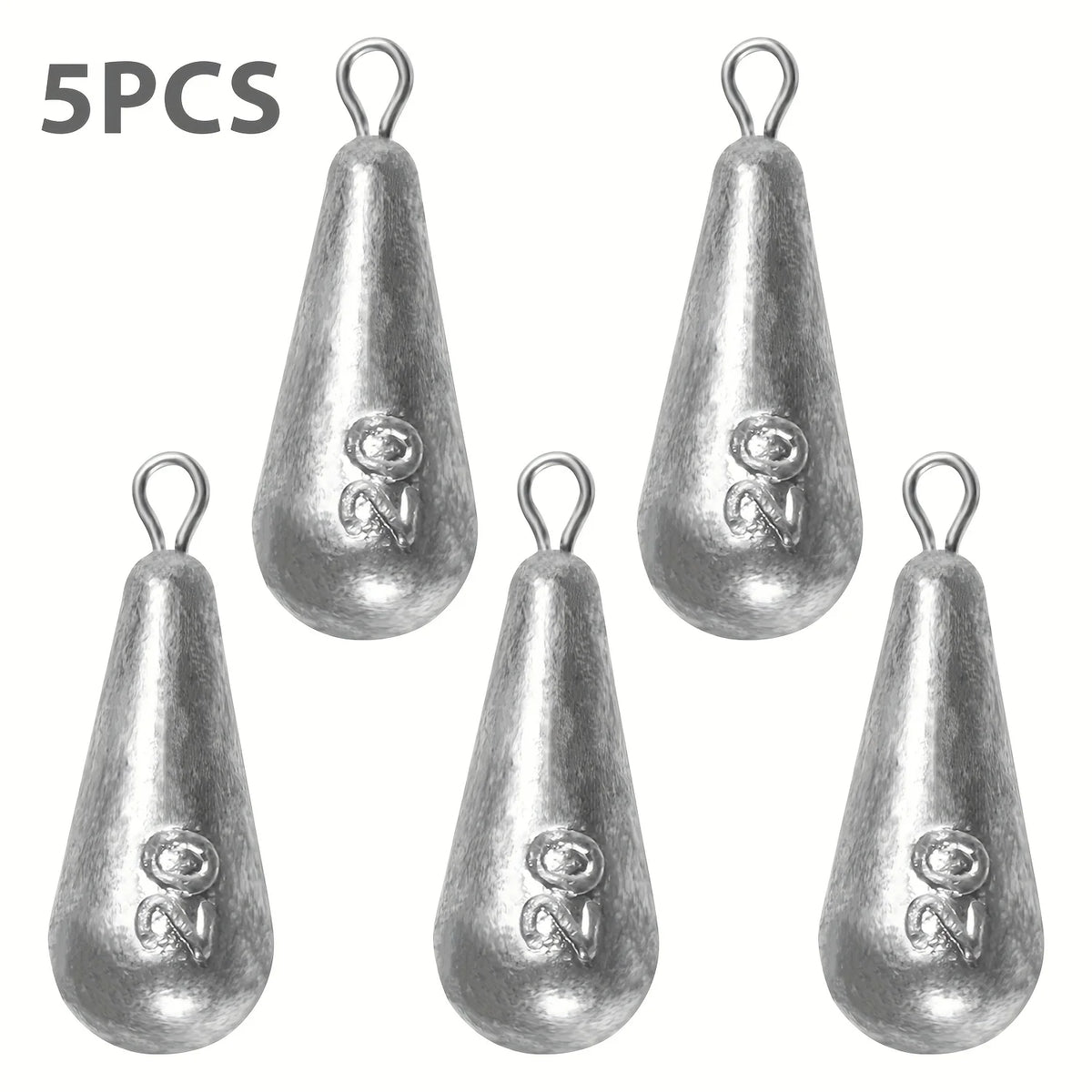 Fishing Weights Sinkers, 10 Sizes Teardrop-Shaped Fishing Lead Sinkers, Bass Casting Drop Shot Weights for Saltwater Freshwater