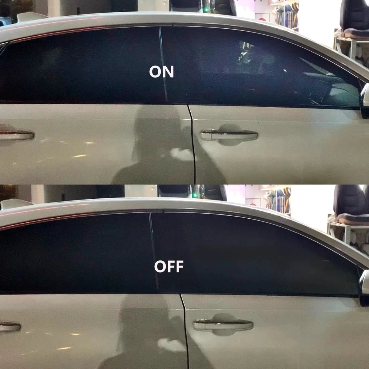 TINTWAVE 12V Electric Window Tint for Car PDLC Smart Film Privacy Glass with Remote Control Auto Dimming