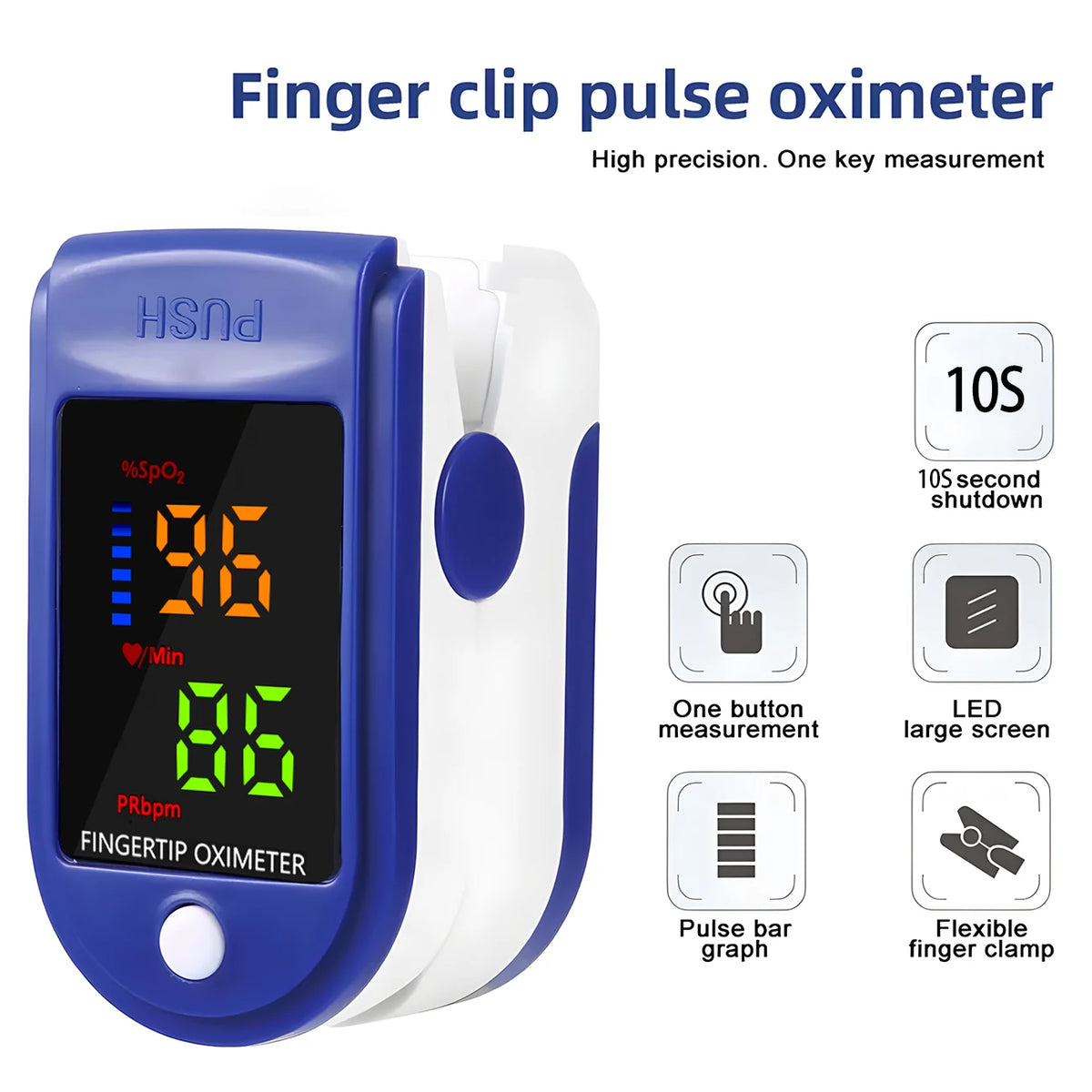 Digital Infrared Non-Contact Fever Thermometers Or Medical Portable Finger Pulse Oximeter Blood Oxygen