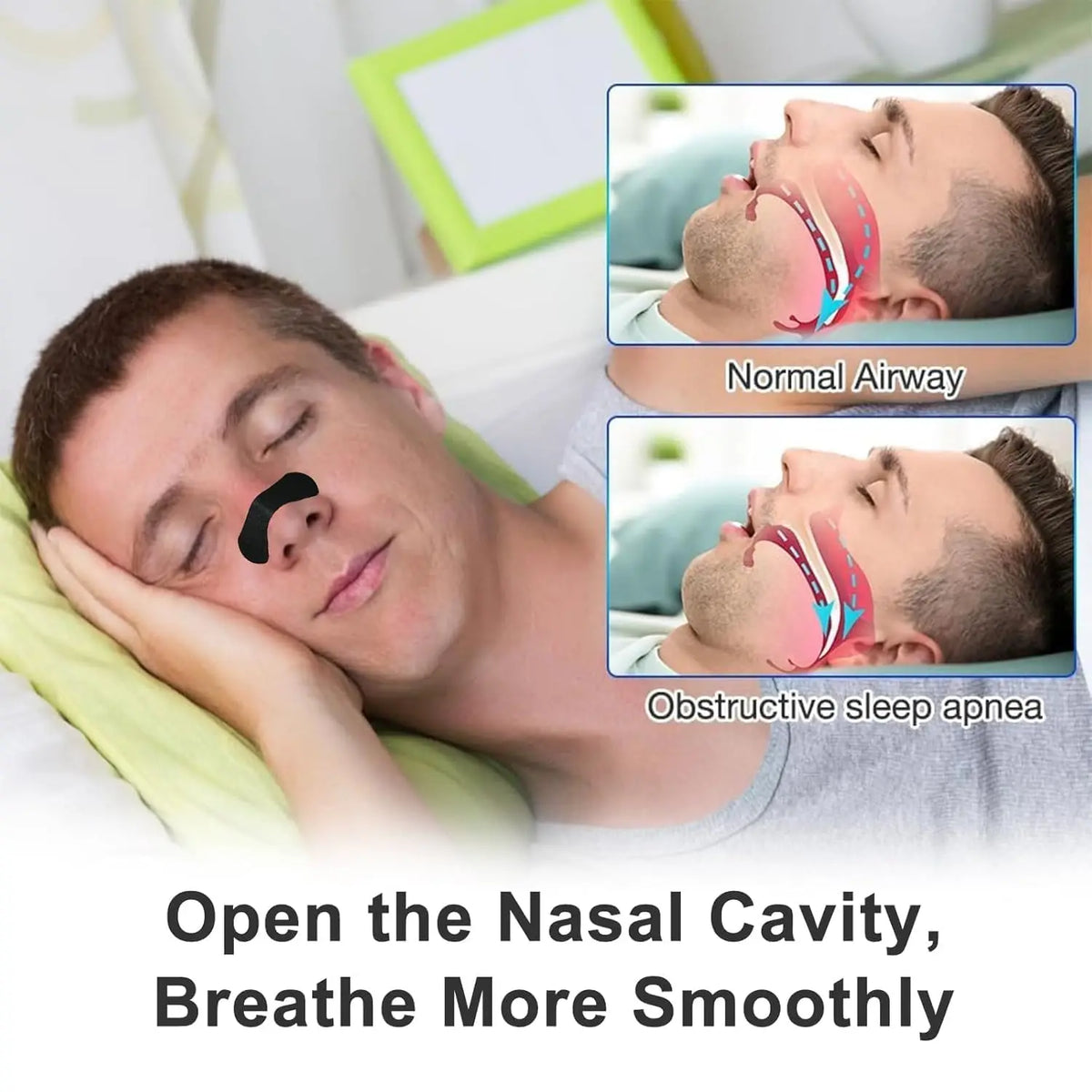 30/60/90/150 Pieces,ACCorrection Physical Expansion Breathable Nasal Patch Nasal Strips