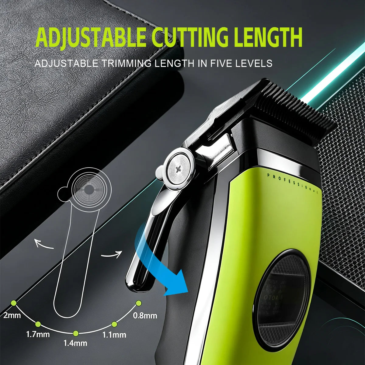 VGR Hair Trimmer Professional Brushless Motor Clipper Hair Cutting Machine Adjustable Charging Base Hair Trimmer for Men V-880
