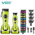 VGR Hair Trimmer Professional Barber Clippers External Rotor Motor Hair Clipper Cordless Charging Base Trimmer for Man V-880 S2